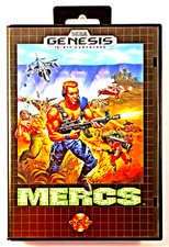 SEGA Mercs Shooter Game for Sega Genesis - Original Case & Manual Included