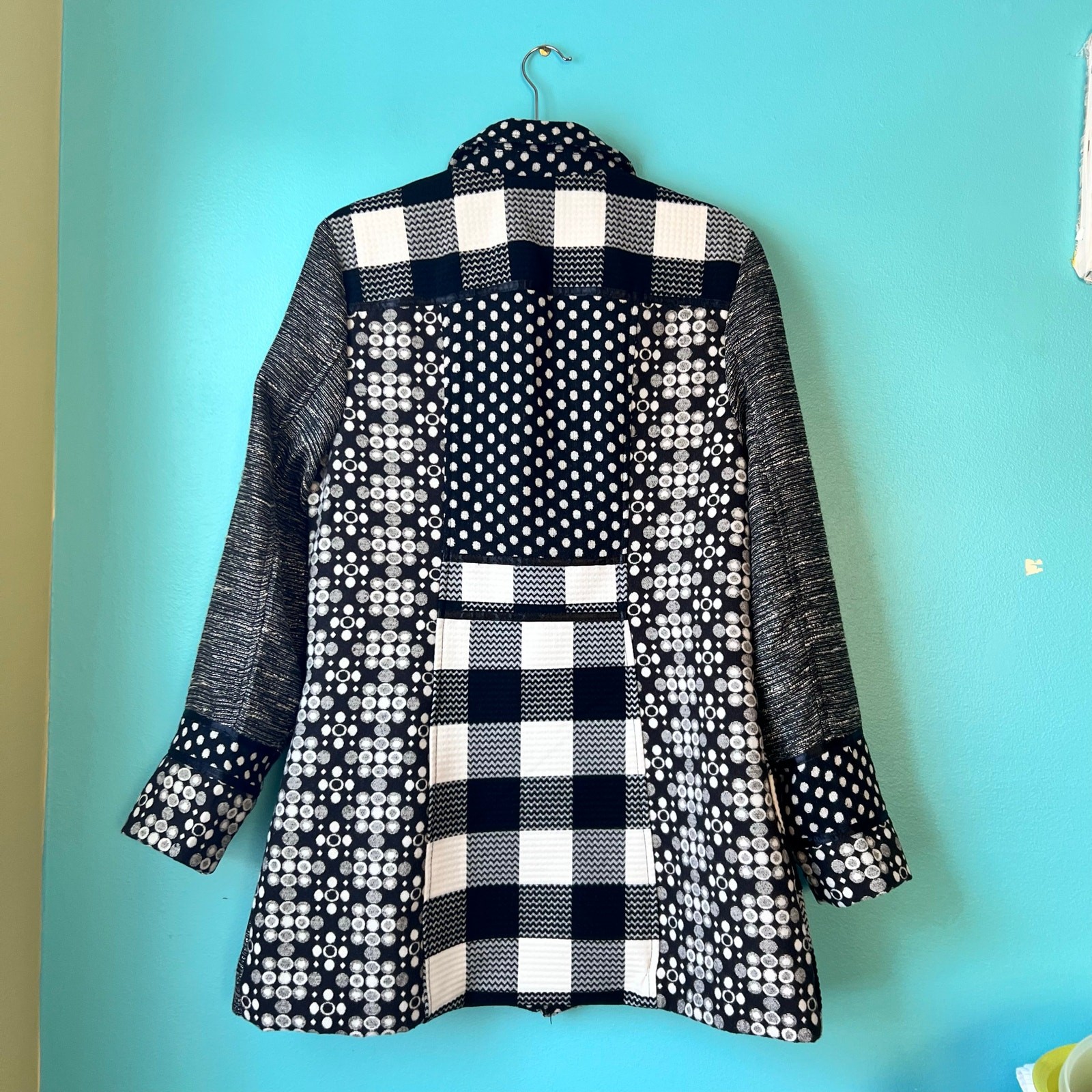 Mirror Image Patchwork Tapestry Jacket Womens Siz… - image 11