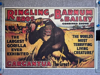 Ringling Bros & Barnum & Bailey Circus Poster 1971 Reproduktion (Gargantua P-12)