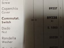 commutatore ape piaggio ac3 originale siem