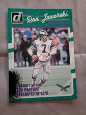 2016 Donruss Season Stat Line Chrome Parallel /398 Ron Jaworski #234 Eagles