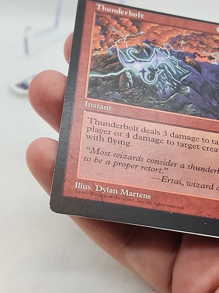 Thunderbolt MISPRINT SHEET EDGE MISCUT Weatherlight MTG Magic *CCGHouse* - Image 4 of 4