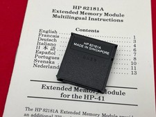 VINTAGE HEWLETT PACKARD HP 82181A X MEMORY MODULE HP-41C CV CX CALCULATORS