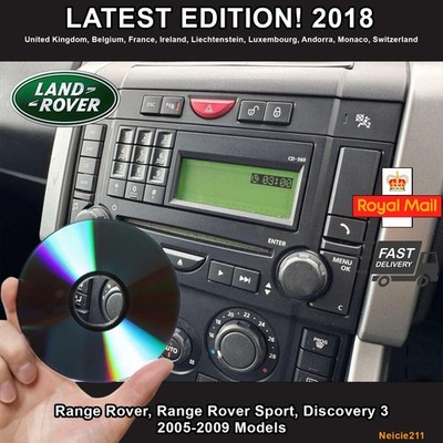 RANGE ROVER SAT NAV NAVIGATION DISC 2018 UK LAND ROVER DISCOVERY 3, SPORT, DENSO