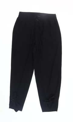 Vero Moda Damen Hose schwarz Freizeit Kordelzug L