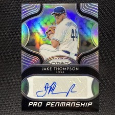 2019 Panini Prizm Pro Penmanship  #PP-JT Jake Thompson Auto Silver Prizm 