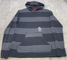 Billabong Hoodie Mens Large Striped Pullover Surf Skate Hooded Sweatshirt 6946