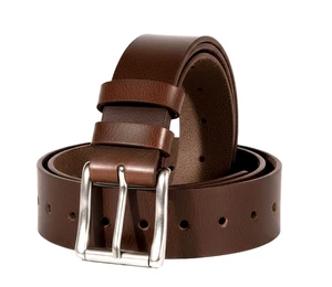 Men's Genuine Full Grain Buffalo Leather Belts USA HANDMADE By Amish Width 1.5