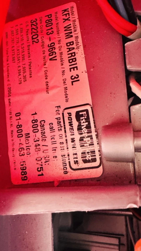  Fisher- Price Barbie Kawasaki KFX with Monster Traction Pink ATV Styling*Read* - Image 2 of 4