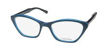 NEW VERA WANG V364 EYEWEAR CAT EYE BLUE TE FULL-RIM PLASTIC WOMENS 49-17-130