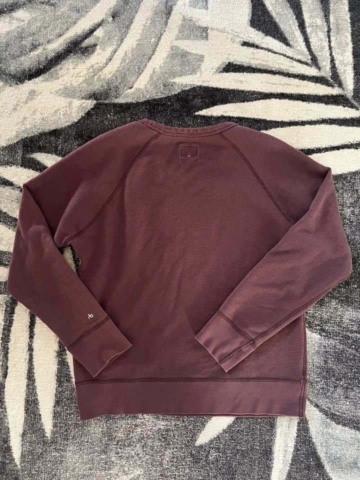 Top tejido de manga larga Rag & Bone borgoña para hombre talla mediana Foto 2 de 4