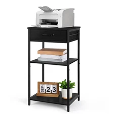 ETELI Printer Stand Table for Home Office 3 Tier Small Printer Stand with Sto...