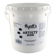 Artists Gesso Primer for Acrylic Painting 1 Gallon 128 fl oz White Bul...