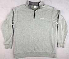 Columbia 1/4 Zip Pullover Long Sleeve Activewear Mens Gray XL Casual