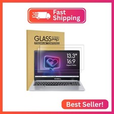 2-Pack 13.3 inch Laptop Screen Protector Tempered Glass for Lenovo Hp Dell Acer