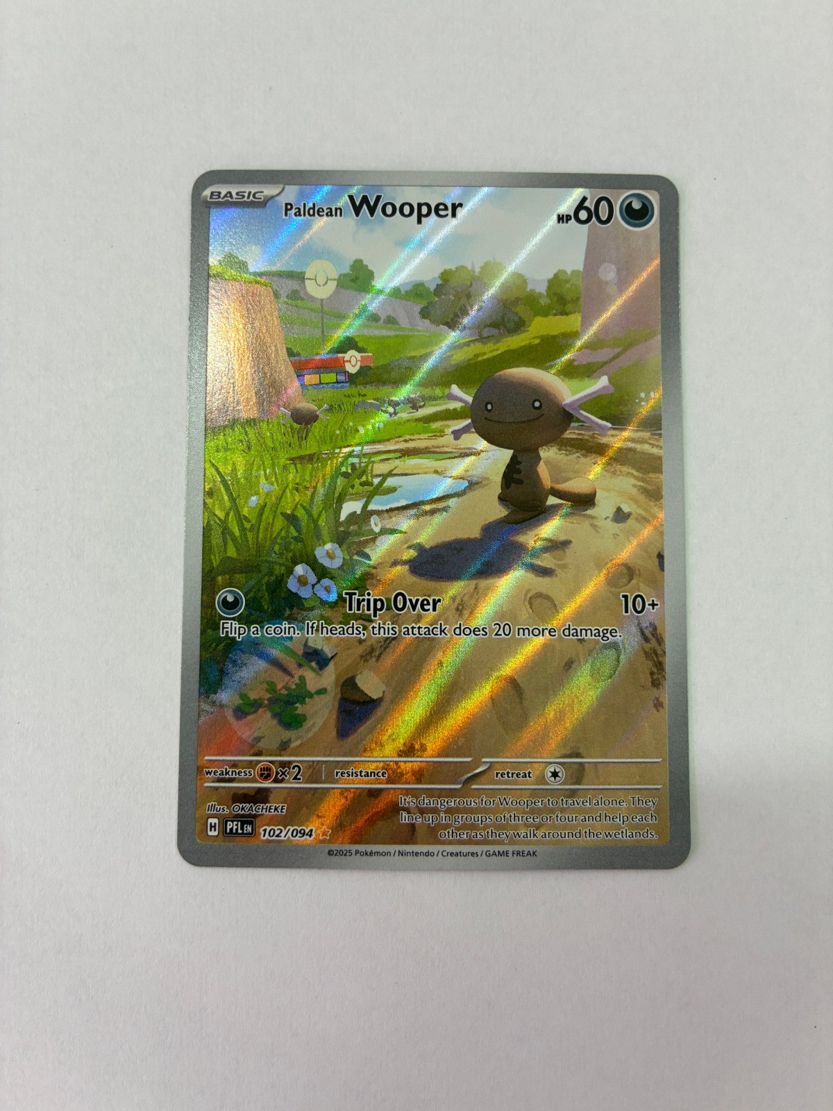 Paldean Wooper Illustration Rare ME02: Phantasmal Flames 102/094 NM