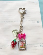 Strawberry Shortcake Bag Charm SS Purse Charm Notebook Charm retro Girl TV serie