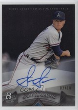 2014 Bowman Platinum Prospects Black Refractor 2/10 Shae Simmons #AP-SS Auto 4g8
