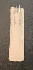 Vintage Parker Pen & Mechanical Pencil Set with Leather Case Made in USA P34