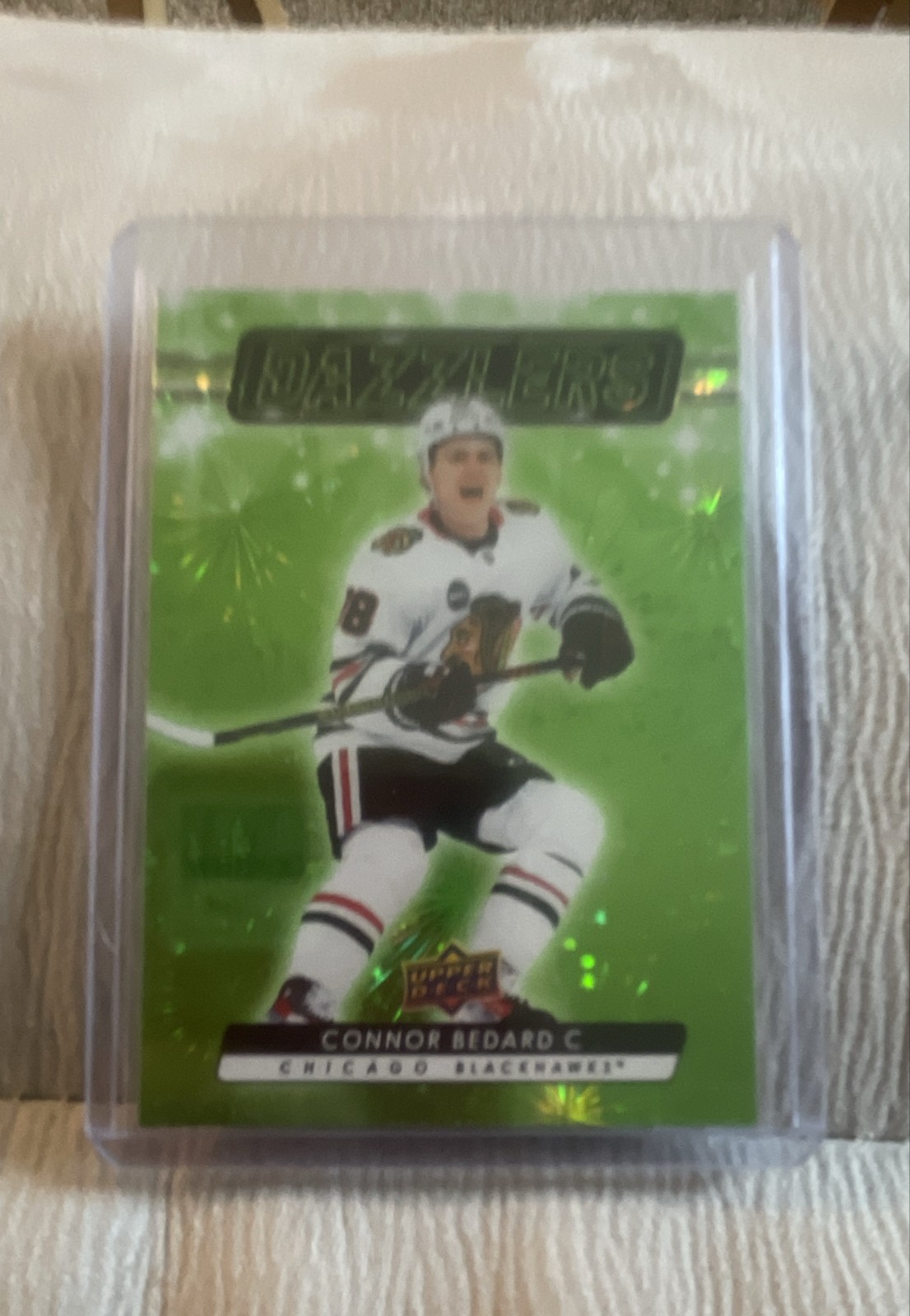 2023-24 Upper Deck Series 2 - Dazzlers Connor Bedard #DZ-79 Green (RC)