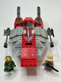 LEGO Star Wars A-Wing Fighter 7134 99% Complete with Minifigures & accessories