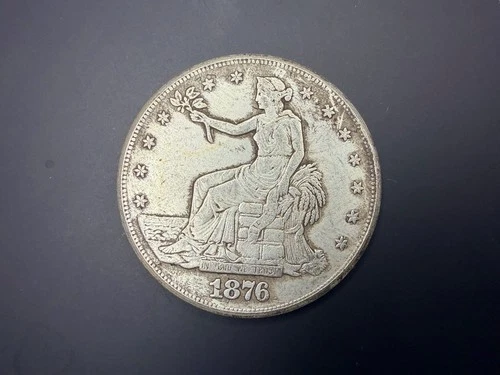 1876 Silver Liberty Trade Dollar 420g 900 Fine Coin
