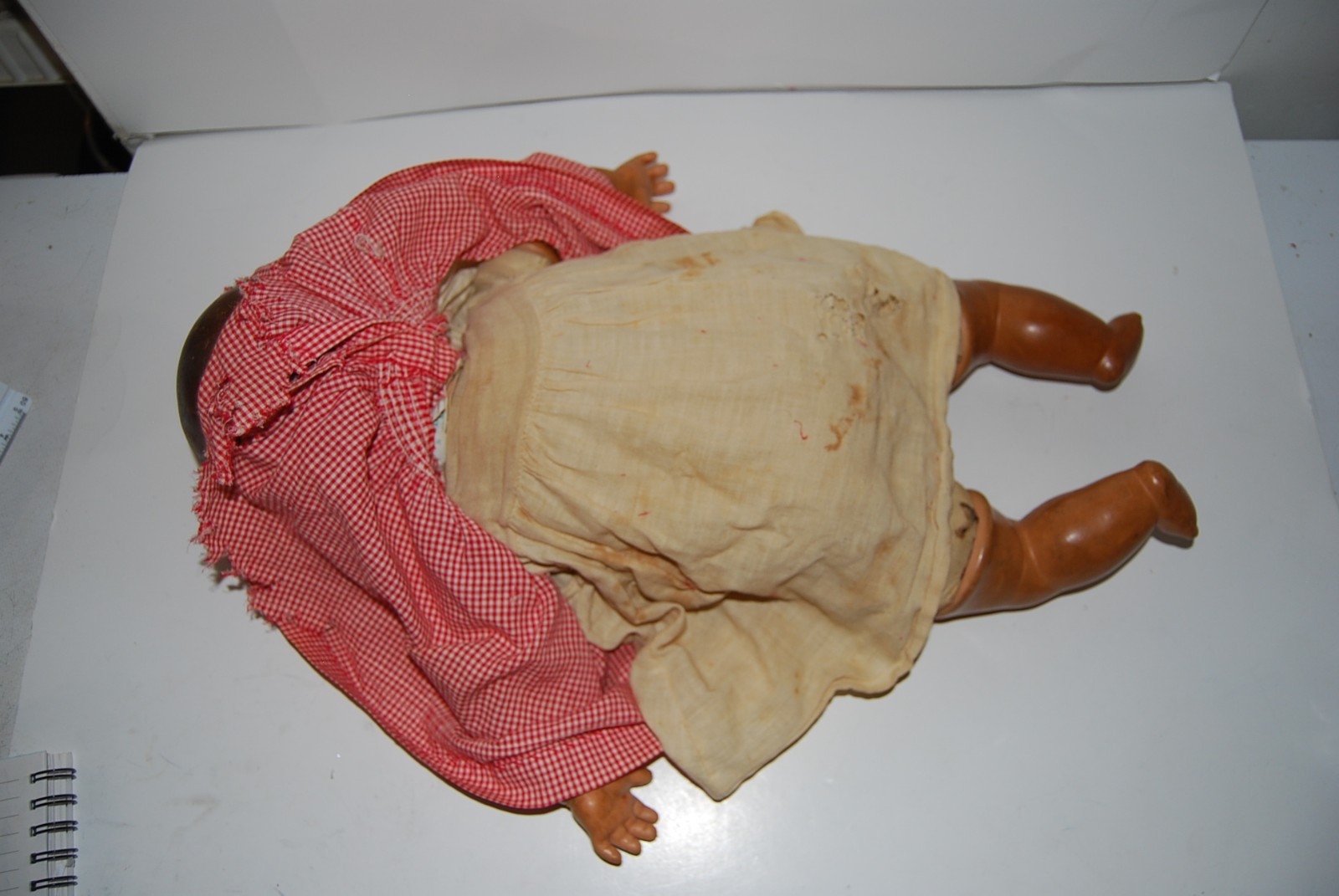 Rare Sleepy Eyes Vintage Horseman 1930s-40s  Babydoll Composite w/ Clothing