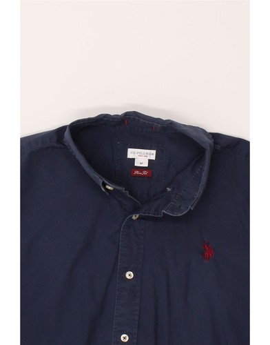 U.S. POLO ASSN. Mens Slim Fit Shirt Medium Navy Blue JE04 - Picture 3 of 3