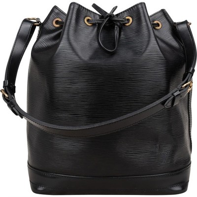 Louis Vuitton Noir Epi Leather Sac Noé Grande Shoulder Bag Tasche