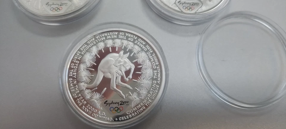 Sydney 2000 Olympic Silver Proof Coins Set of 3 – 1 oz .999 Fine Silver – Royal  - Image 4 of 4