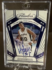 2022 Panini Flawless Draft Gem Signatures Blue 5/8 David Robinson Auto HOF 🔥