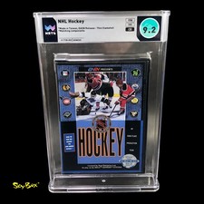 NHL Hockey Sega Genesis CIB WATA Graded 9.2,  Box is a 9.4 • EA's first NHL game