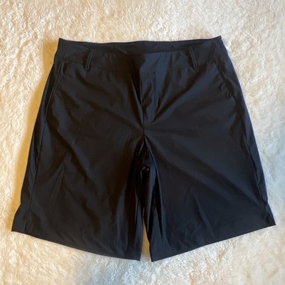 Spanx Sunshine Shorts Womens XL 10  Black Pull on Stretch Pockets Bermuda Surf