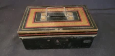 Vintage Edward Sharp & Sons Tin Bank Money Cash Box