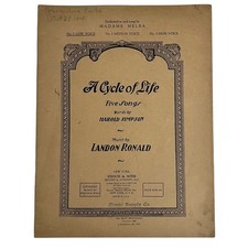 A Cycle Of Life Five Songs Low Voice Harold Simpson Landon Ronald Enoch & Sons
