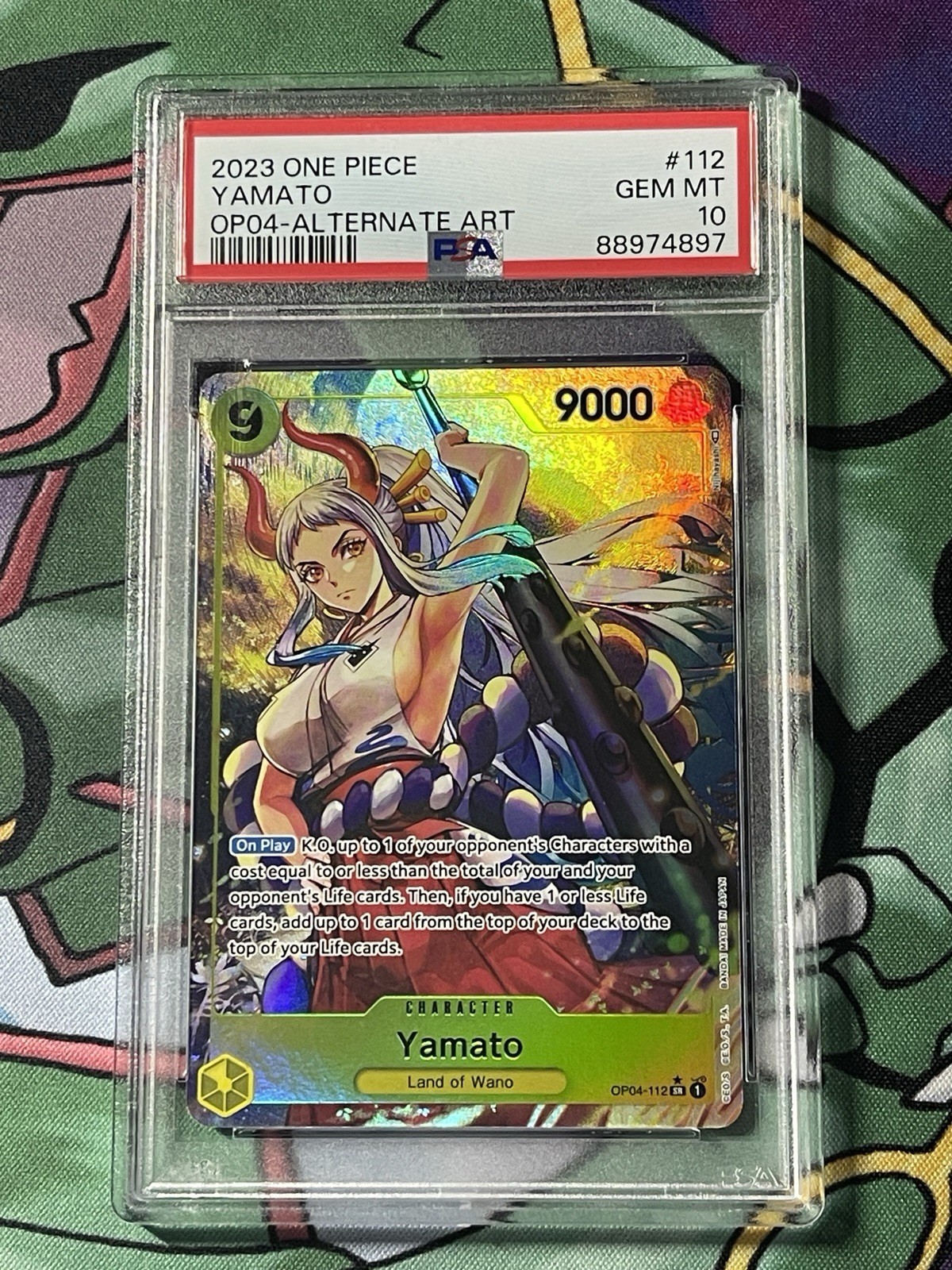 Yamato PSA 10 Alternate Art OP04-112 Kingdoms of Intrigue One Piece English TCG