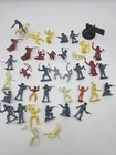 Vintage Marx Cowboys & Indians Toy Soldiers Lot ~40 Figures Horse 1950s Playset