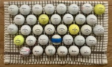 36 Pearl/A Grade Branded Golf Balls - Titleist Callaway TaylorMade Srixon