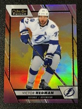 2023-24 O-Pee-Chee Platinum #27 Victor Hedman Sunset Parallel TB Lightning