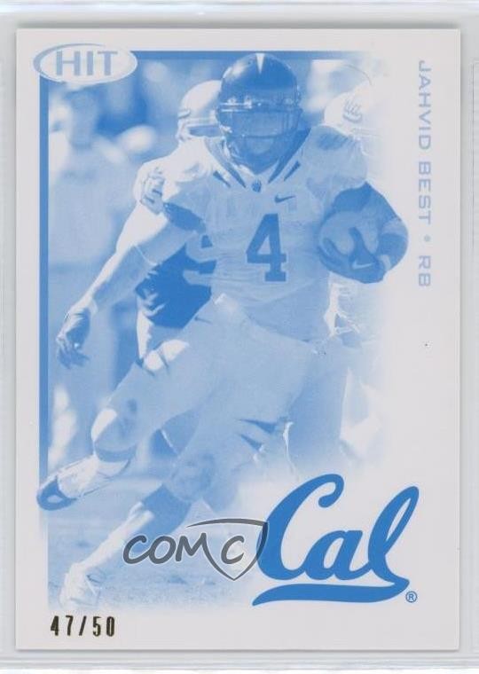 2010 SAGE Hit Cyan Make Ready 47/50 Jahvid Best #MR80 Rookie RC 7e0
