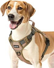 Dog Harness for Large Dogs, No Pull Tactical Dog Harness Adjustable Pet Vest...