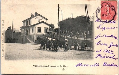 94 VILLIERS SUR MARNE - la gare.
