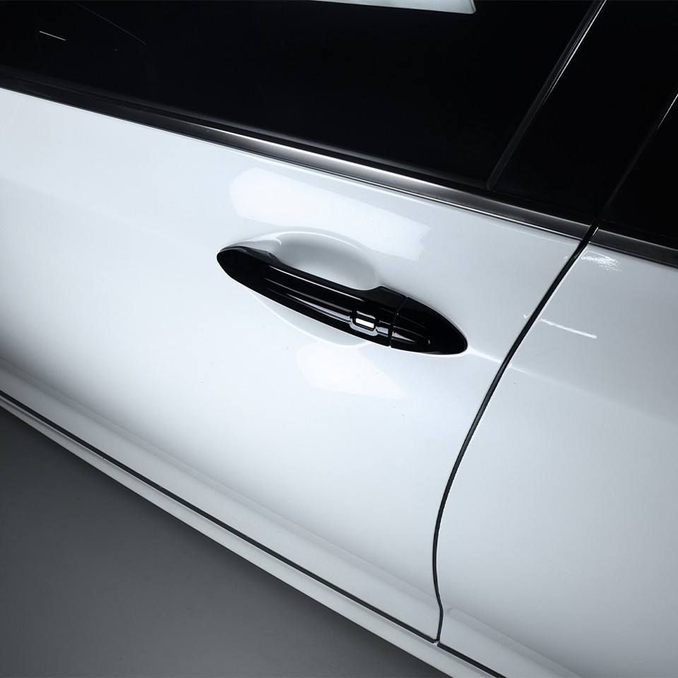 Cubiertas De Manija De Puerta Exterior En Estilo Carbono Para Genesis G80 DH 2015-2020