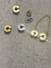Silver s925 Evil Eye Dangle Charm, Safety Chain,4 charms and one safety chain. — photo 1