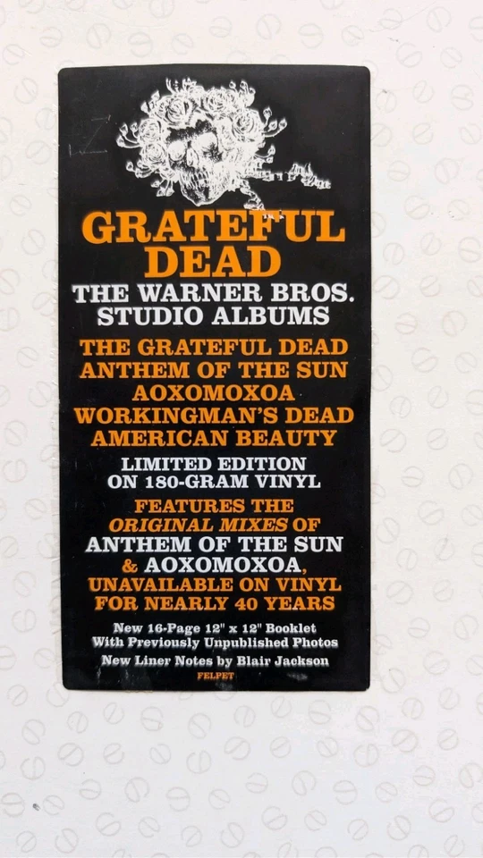 GRATEFUL DEAD-WARNER BROS STUDIO ALBUMS..MINT! RARE! 5XVINYL LP BOX SET 2010 - Image 2 of 4
