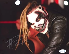 "THE FIEND CROUCHING DOWN" NXT WWE WWF BRAY WYATT SIGNED 8x10 ACOA AUTO