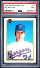 PSA 9 1990 Bowman Tiffany Nolan Ryan - Texas Rangers