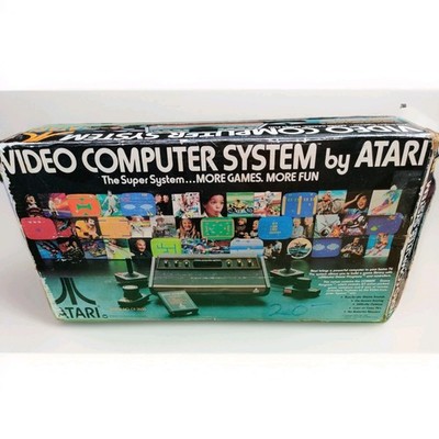Atari 2600 Video Computer System Console CX-2600 in Original Box+12 Games-TESTED