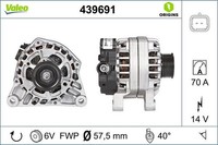 Valeo Generator FüR CitroüN Passend FüR Fiat Peugeot