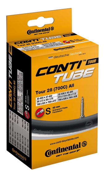 Continental MTB Tube Presta 42Mm Valve Black 26X1.75-2.50"